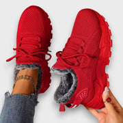 ZOFIA | Ocieplane sneakersy na sznurowadła