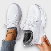 ZOFIA | Ocieplane sneakersy na sznurowadła