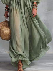 DOROTA | Sukienka maxi w kwiaty