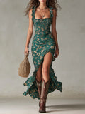 ALICJA | Sukienka maxi w stylu boho retro
