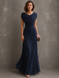 JOLANTA | Sukienka maxi z drapowaniem