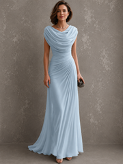 JOLANTA | Sukienka maxi z drapowaniem